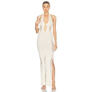 AYA MUSE Ceres silk blend Dress off white Large